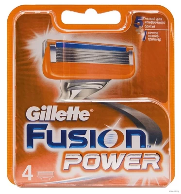 Кассеты Gillette FUSION Power 4шт